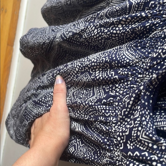 H&M Navy and White Patterned Sleeveless Romper - Picture 3 of 4